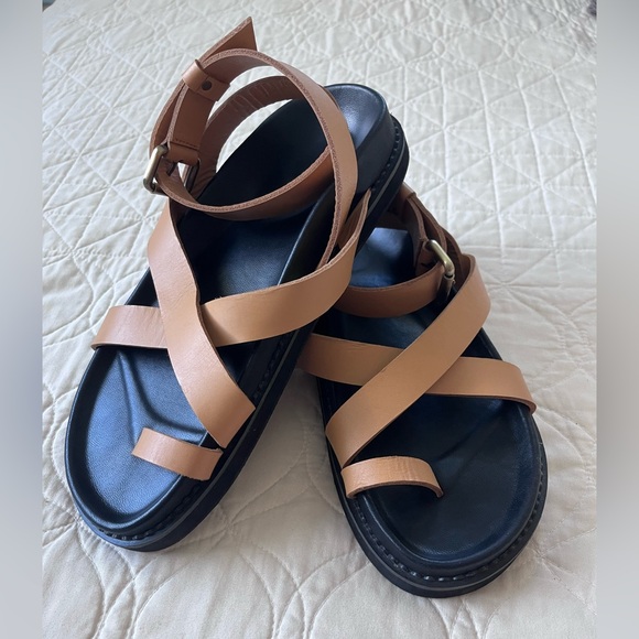 Liberte Leather Bronte Sandal in Tan - Picture 8 of 10